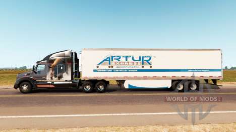 Скин Artur Express на полуприцеп для American Truck Simulator