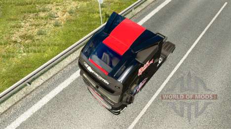 Скин Iron Maiden на тягач Volvo для Euro Truck Simulator 2