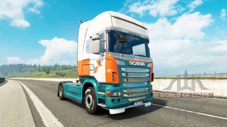 Скин Lommerts на тягач Scania для Euro Truck Simulator 2