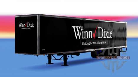 Цельнометаллический полуприцеп Winn Dixie для American Truck Simulator