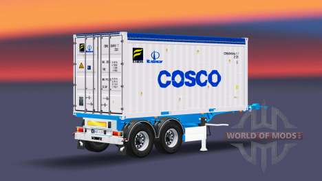 Полуприцеп с 20-ти фунтовым контейнером для Euro Truck Simulator 2