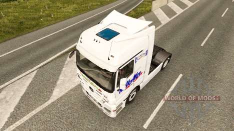 Скин Milky Way на тягач Mercedes-Benz для Euro Truck Simulator 2