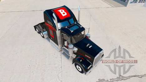 Скин Bitdefender на тягач Kenworth W900 для American Truck Simulator
