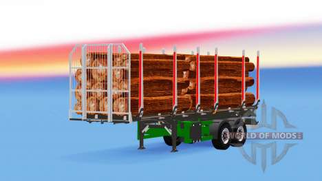 Малый полуприцеп-лесовоз для American Truck Simulator