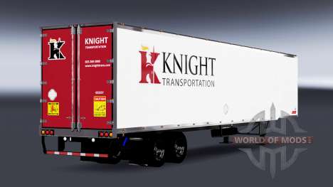 Цельнометаллический полуприцеп Knight для American Truck Simulator