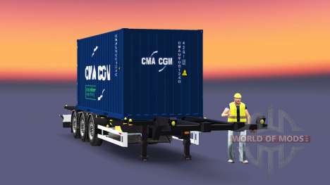Полуприцеп-контейнеровоз Sommer для Euro Truck Simulator 2