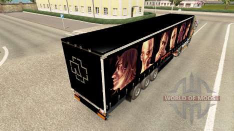 Скин Rammstein на полуприцепы для Euro Truck Simulator 2