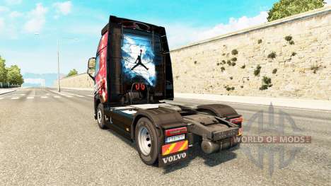 Скин MJBulls на тягач Volvo для Euro Truck Simulator 2