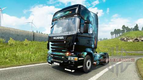 Скин PC Ware на тягач Scania для Euro Truck Simulator 2