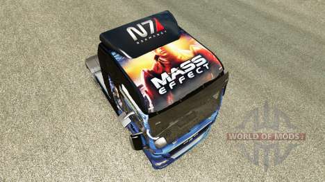 Скин Mass Effect на тягач MAN для Euro Truck Simulator 2