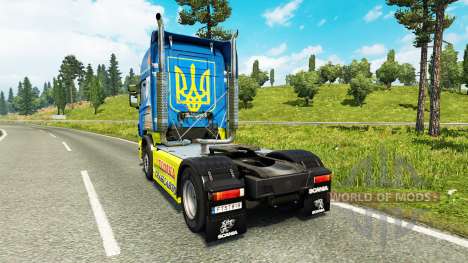 Скин Tomka на тягач Scania для Euro Truck Simulator 2