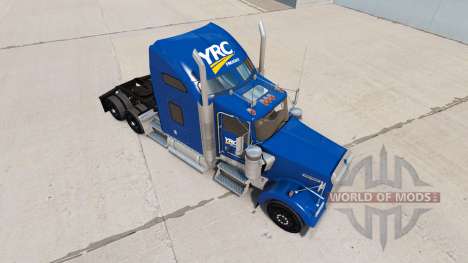 Скин YRC Freight на тягач Kenworth W900 для American Truck Simulator