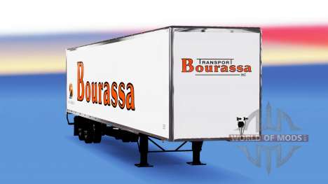 Цельнометаллический полуприцеп Bourassa для American Truck Simulator