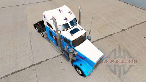 Скин Captain America на тягач Kenworth W900 для American Truck Simulator