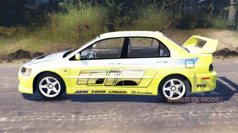 Mitsubishi Lancer Evolution IX [Форсаж 2] для Spin Tires
