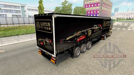 Скин F1 Lotus на полуприцеп для Euro Truck Simulator 2