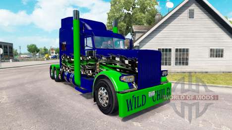 Скин Wild Child на тягач Peterbilt 389 для American Truck Simulator