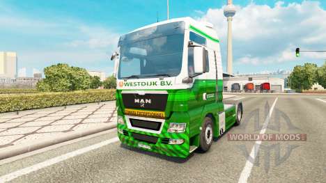 Скин Westdijk B.V. на тягач MAN для Euro Truck Simulator 2
