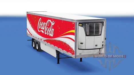 Скин Coca-Cola на рефрижераторный полуприцеп для American Truck Simulator