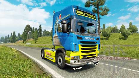 Скин Tomka на тягач Scania для Euro Truck Simulator 2