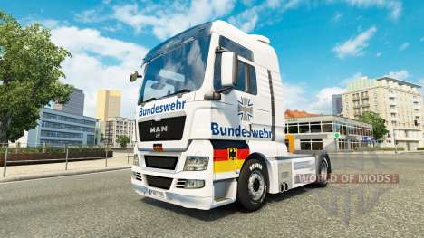 Скин Bundeswehr на тягач MAN для Euro Truck Simulator 2