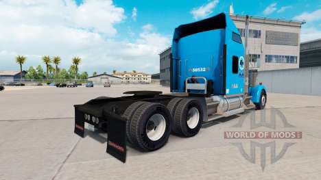 Скин Gordon Trucking на тягач Kenworth W900 для American Truck Simulator