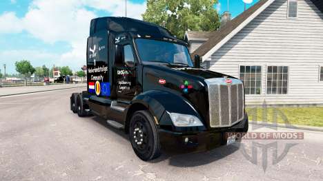 Скин Up2Gaming на тягач Peterbilt для American Truck Simulator