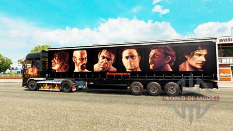 Скин Rammstein на полуприцепы для Euro Truck Simulator 2