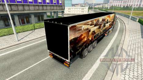 Скин World of Tanks на полуприцепы для Euro Truck Simulator 2