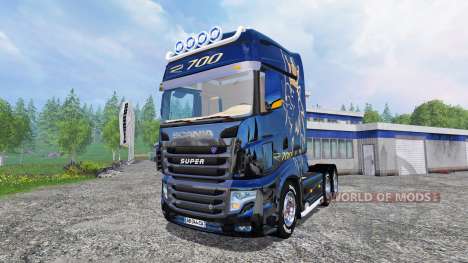 Scania R700 [blue black] для Farming Simulator 2015