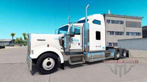 Скин Sysco на тягач Kenworth W900 для American Truck Simulator