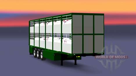 Полуприцеп-скотовоз Ferkel Trans для Euro Truck Simulator 2