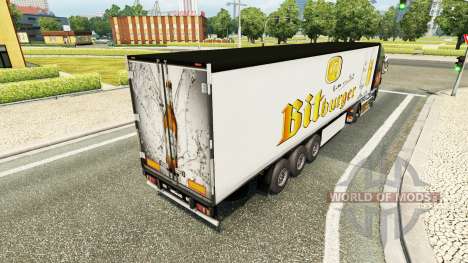 Скин Bitburger на полуприцеп для Euro Truck Simulator 2