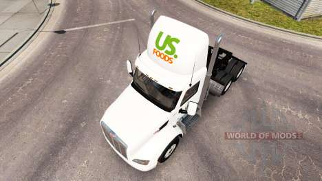Скин US Foods на тягач Peterbilt для American Truck Simulator