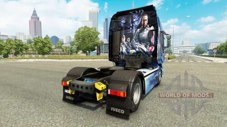 Скин Mass Effect на тягач Iveco Hi-Way для Euro Truck Simulator 2