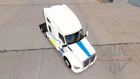 Скин Transport Quebec на тягач Kenworth для American Truck Simulator