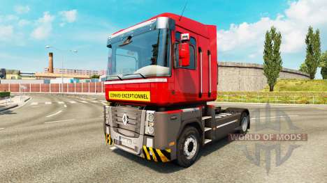 Скин Heavy transport на тягач Renault для Euro Truck Simulator 2