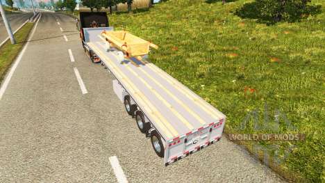 Полуприцеп-площадки с повозкой для Euro Truck Simulator 2