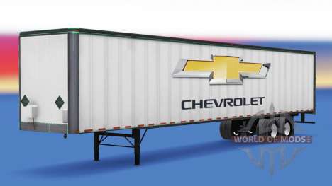 Скин Chevrolet на полуприцеп для American Truck Simulator