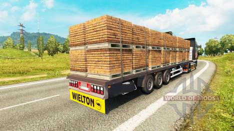 Полуприцеп-платформа Wielton для Euro Truck Simulator 2