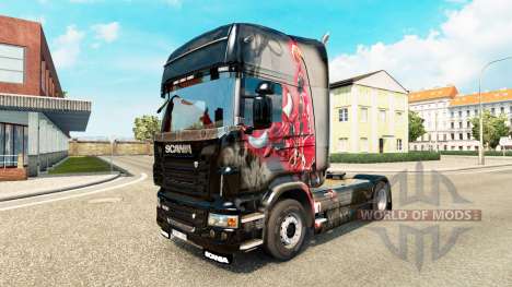 Скин MJBulls на тягач Scania для Euro Truck Simulator 2