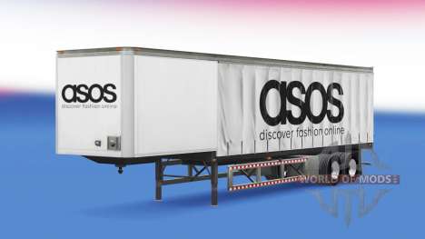 Шторный полуприцеп Asos для American Truck Simulator