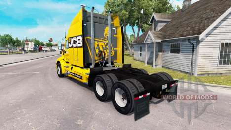 Скин JCB на тягач Peterbilt для American Truck Simulator