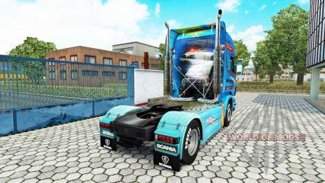 Скин Need For Speed Hot Pursuit на тягач Scania для Euro Truck Simulator 2