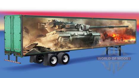 Скин World of Tanks на полуприцеп для American Truck Simulator