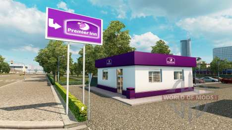Сеть отелей Travelodge и Premier Inn для Euro Truck Simulator 2