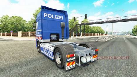 Скин Police на тягач DAF для Euro Truck Simulator 2