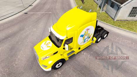 Скин Simpsons на тягач Peterbilt для American Truck Simulator