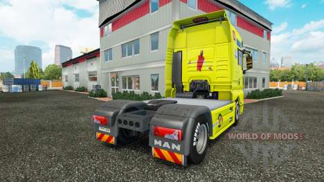 Скин Arsenal на тягач MAN для Euro Truck Simulator 2