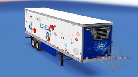 Скин Pepsi на рефрижераторный полуприцеп для American Truck Simulator